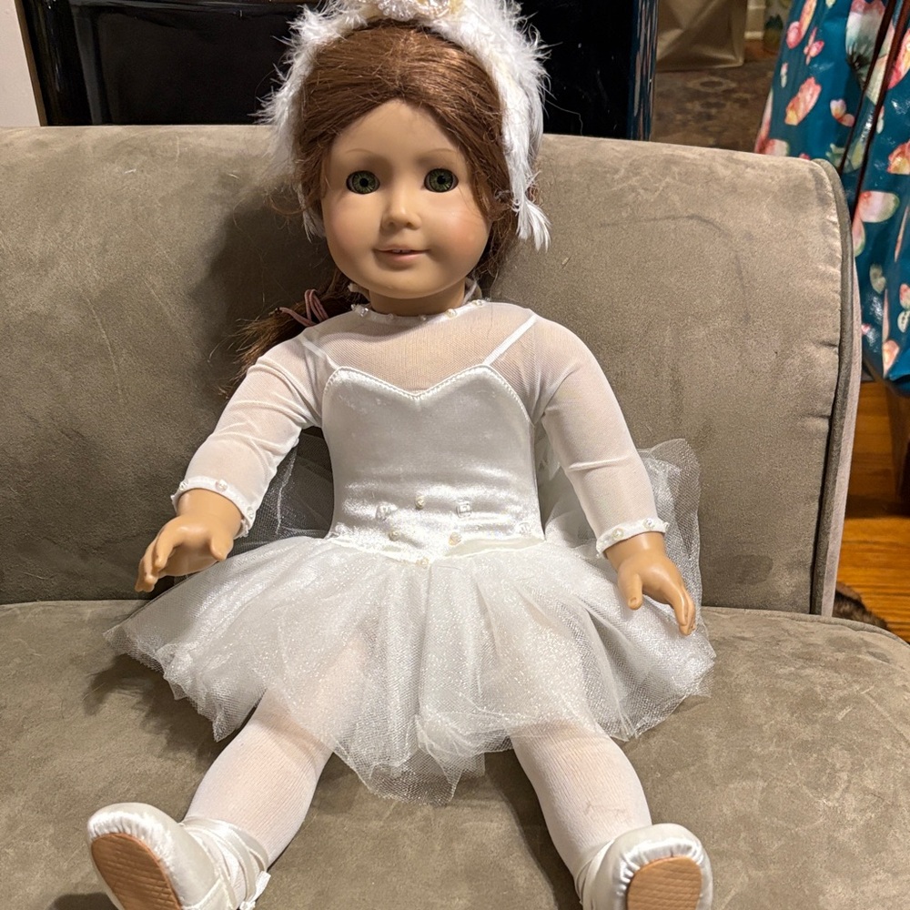 Elegant White Ballerina Doll